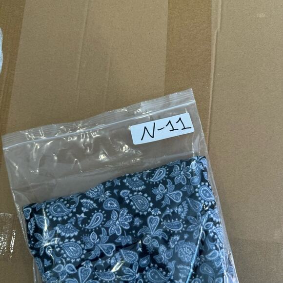 NWT Michael Kors Paisley Boho Soft Stretch Mini V-neck Sleeveless Dress XS Blue - Picture 11 of 11